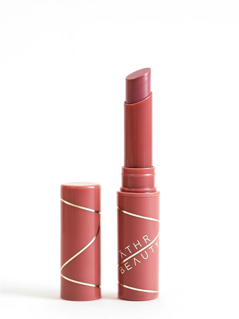 ATHR Beauty Dewy Quench Tinted Gloss Stick - in Aura (Mauve- Brown)